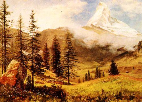 Albert Bierstadt The Matterhorn Germany oil painting art